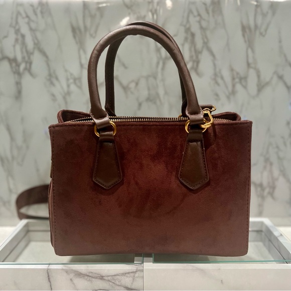 Steve Madden Chocolate Suede Satchel NWT - Picture 9 of 13